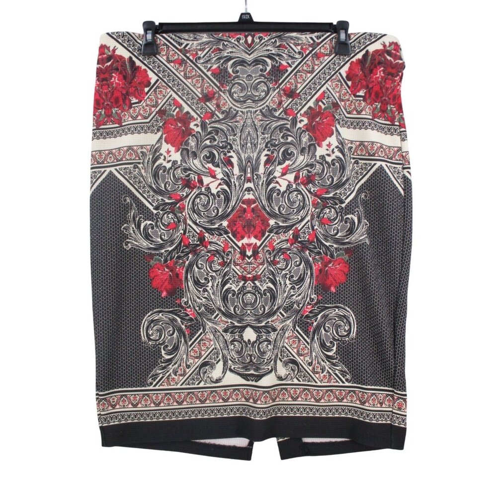 Baroque Floral Paisley Print Skirt Eco Women New York Designer Knee Length‎